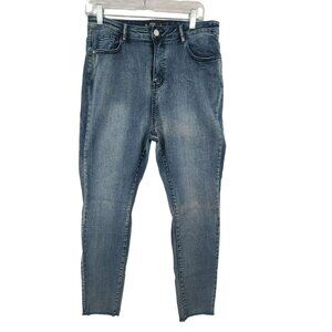 Sinner Women's High Waist Authentic Skinny Jeans Blue Size 12R